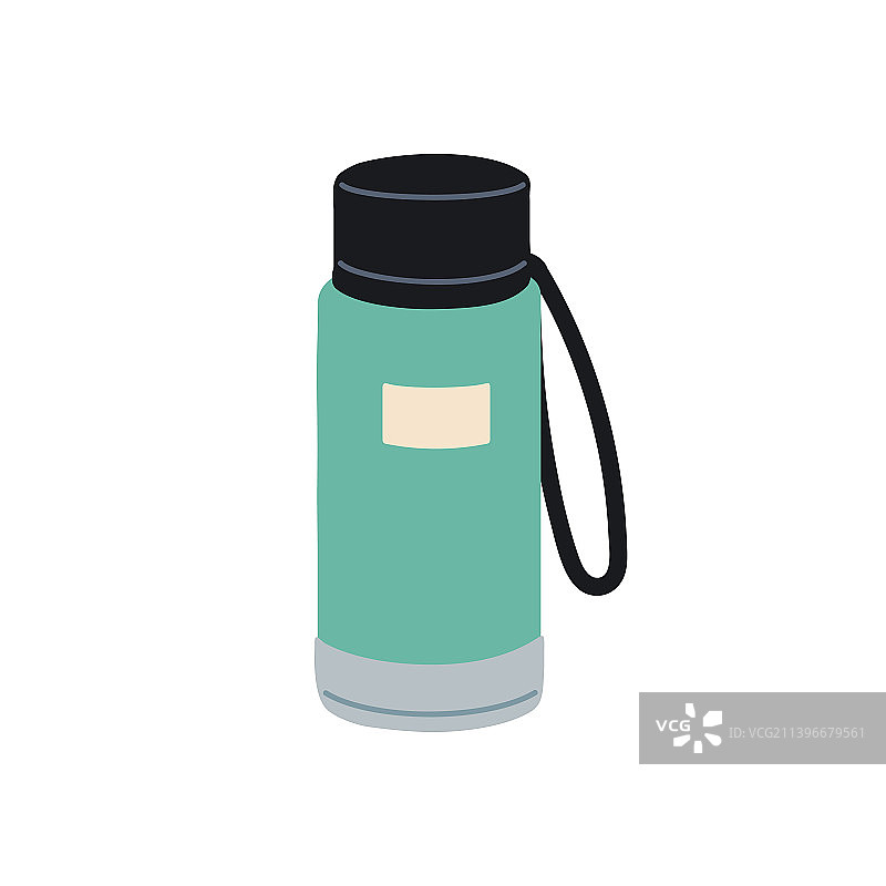 可重复使用的回收运动水瓶塑料图片素材