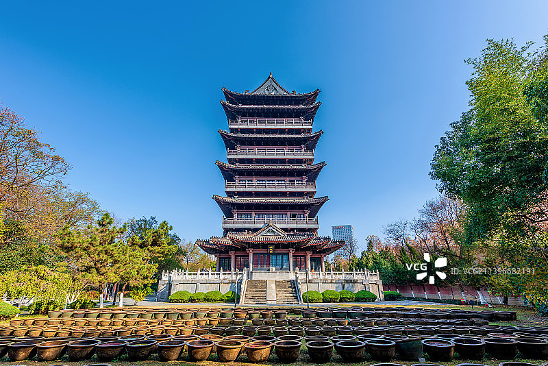 中国安徽合肥包公园清风阁图片素材