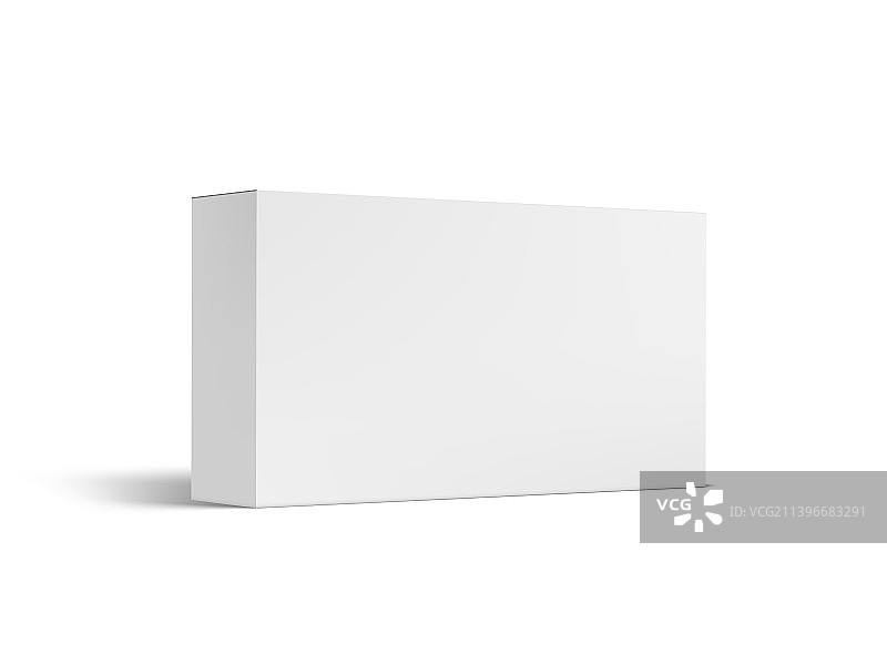 用于品牌设计的3D空白白纸盒模型图片素材