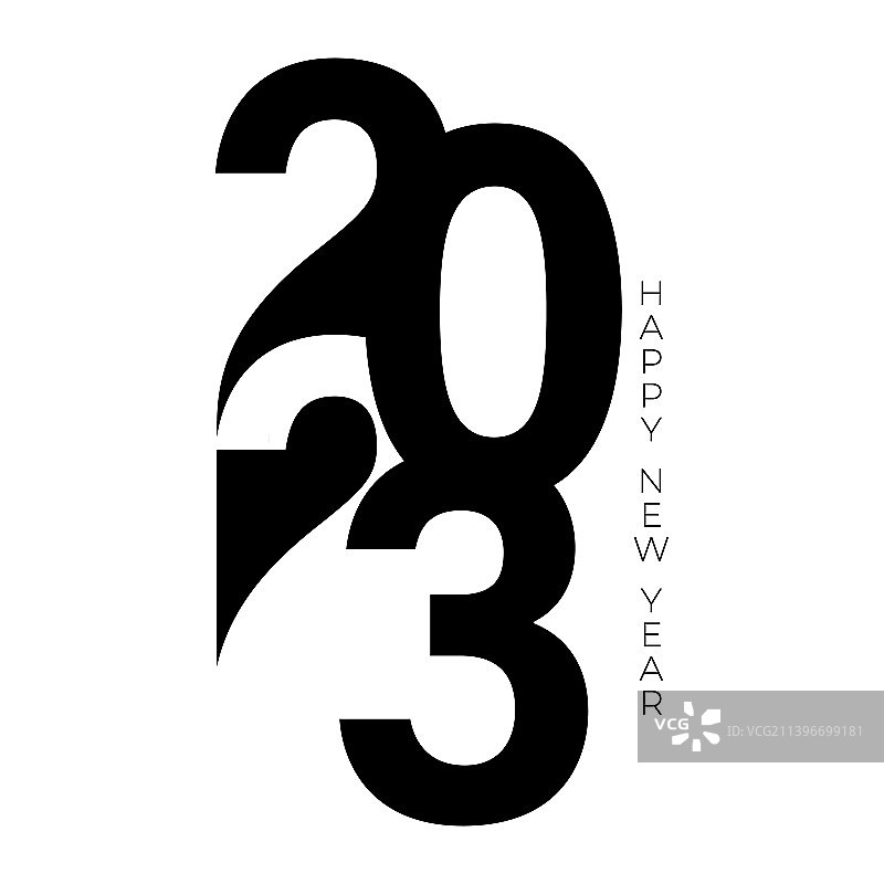 2023新年快乐宣传册文本设计图片素材