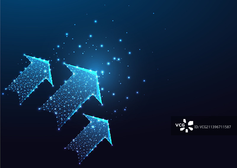 未来主义增长进度概念banner图片素材