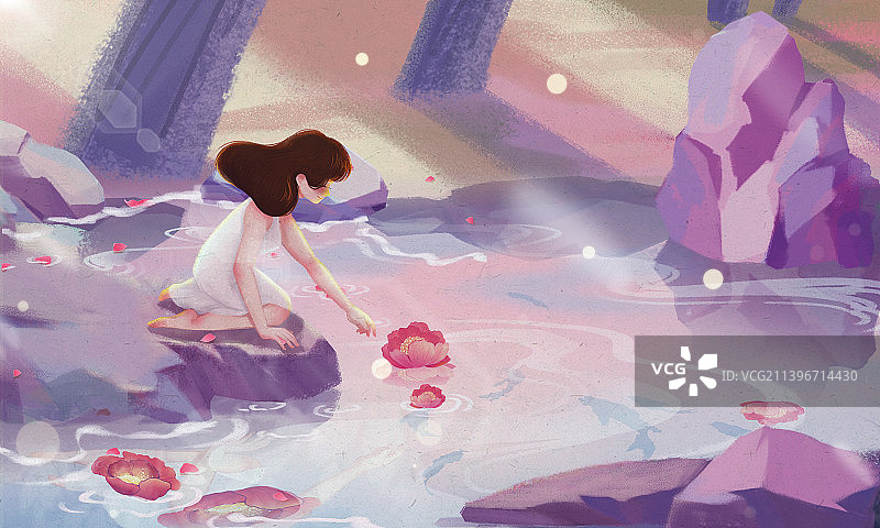 唯美寒露二十四节气插画图片素材