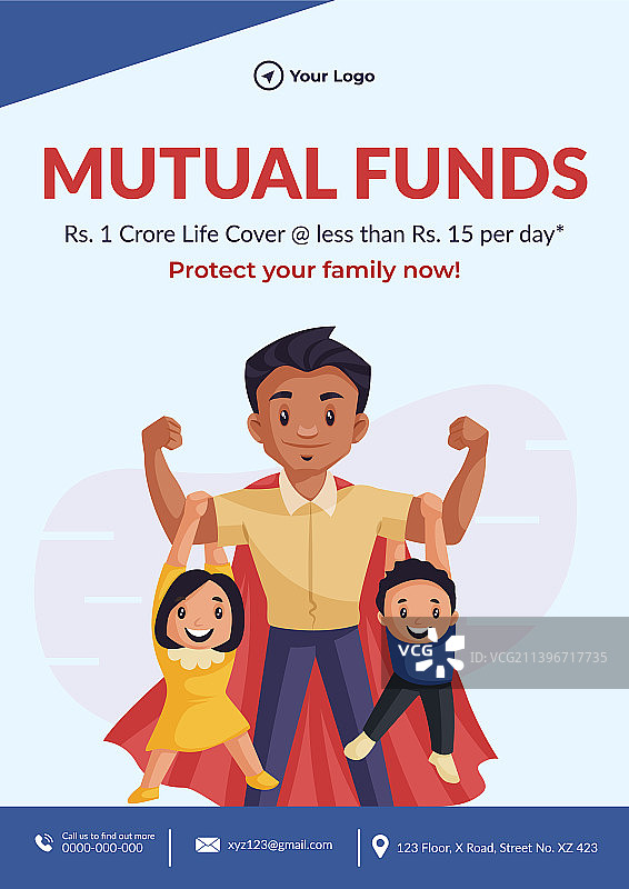 共同基金宣传单设计图片素材