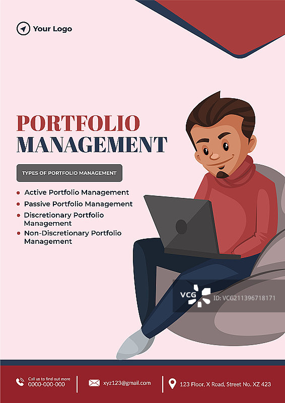 投资组合管理服务宣传单设计图片素材