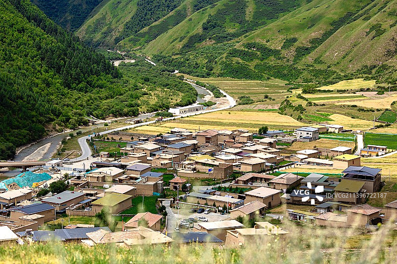 阿坝神座村图片素材
