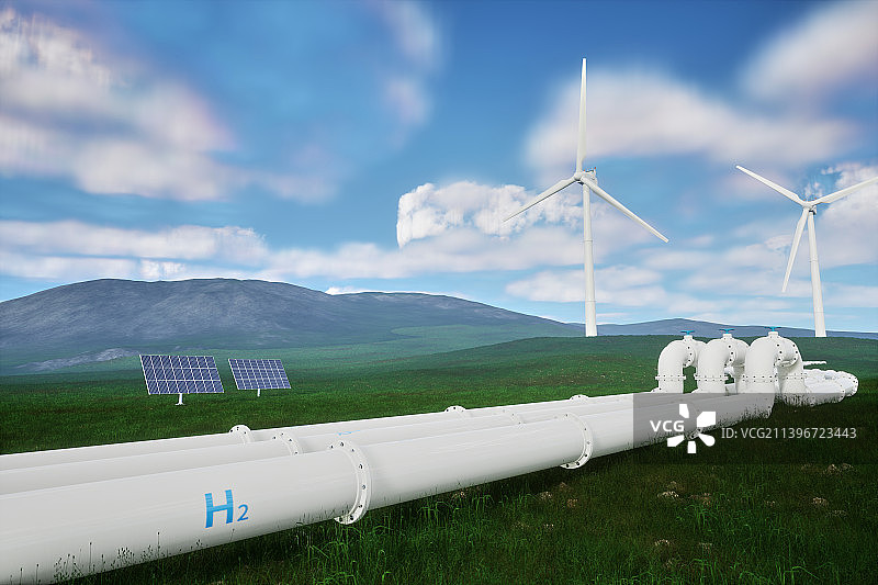 储能，新能源，光伏，风电，碳中和，氢图片素材