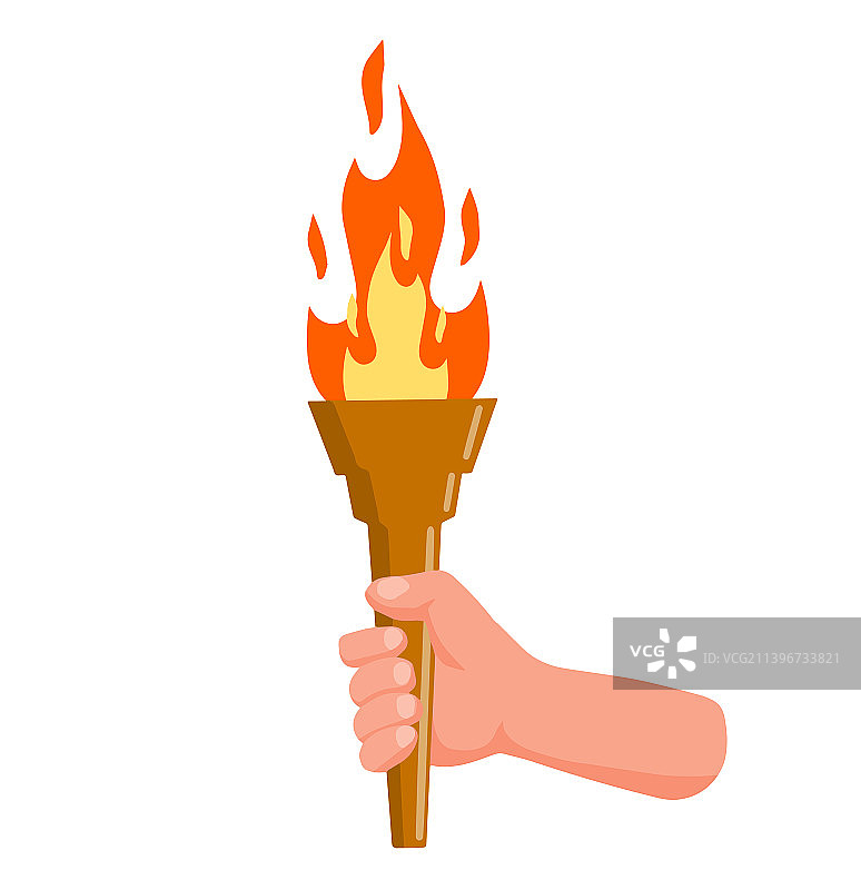 手持奥运火炬图片素材