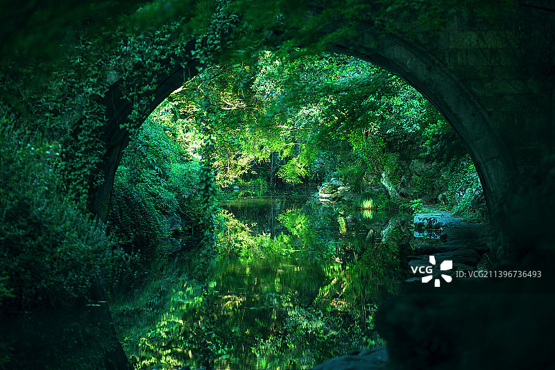 杭州柳浪闻莺绿野仙踪图片素材