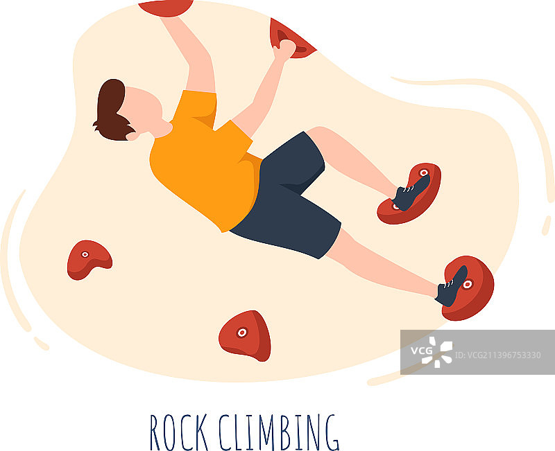 攀岩者攀登极限墙壁图片素材