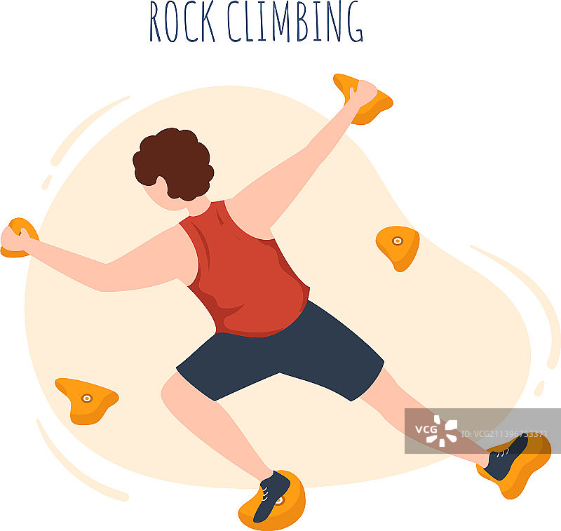 攀岩者攀登极限墙壁图片素材