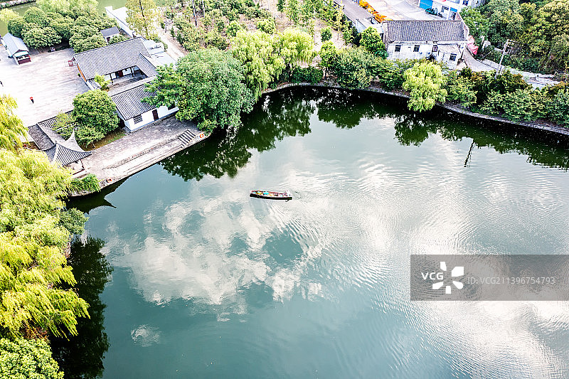 航拍绍兴东湖景区图片素材