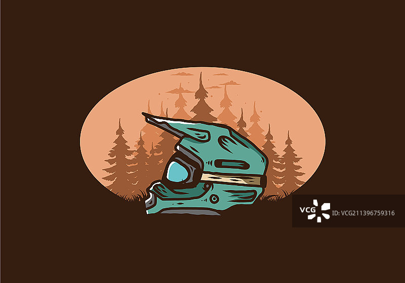 户外越野摩托车头盔图片素材