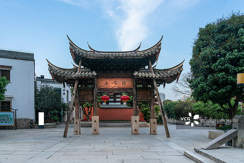 福建省福州市上下杭景区牌楼图片素材