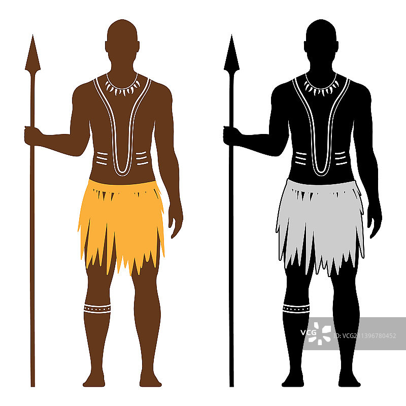 非洲黑人土著勇士男人素材图片素材