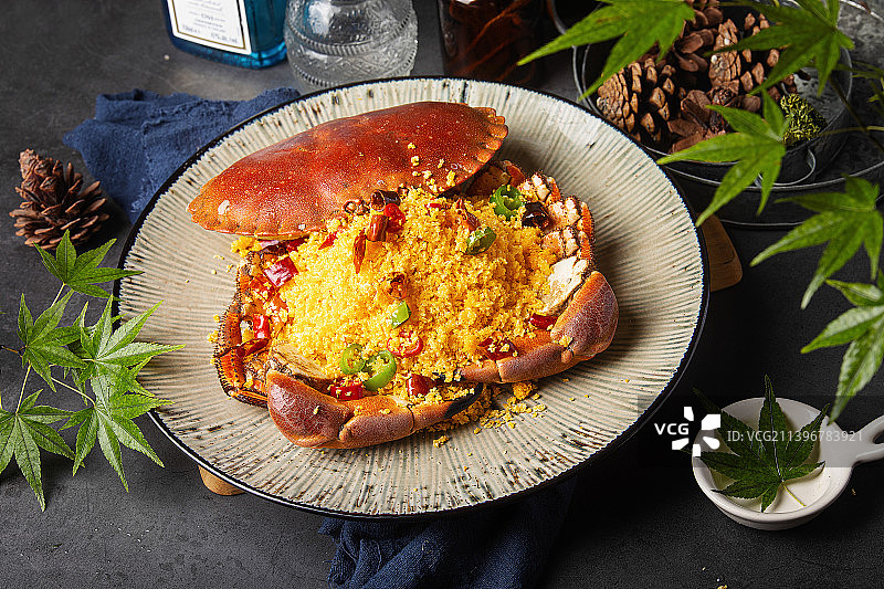 避风塘面包蟹图片素材