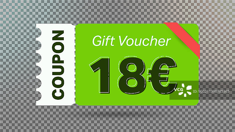 18欧元优惠券促销网站宣传图片素材