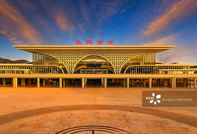 湖南益阳高铁站图片素材