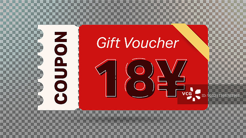 网站18元优惠券促销图片素材