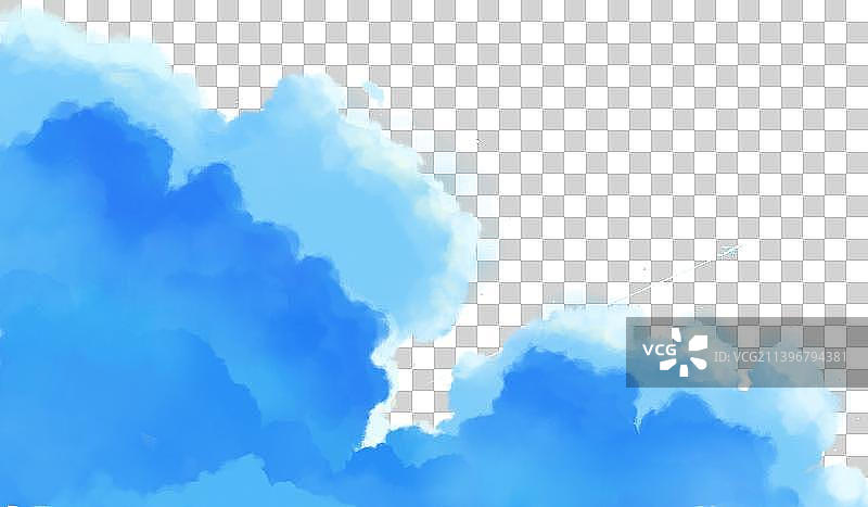 白云手绘素材图片素材