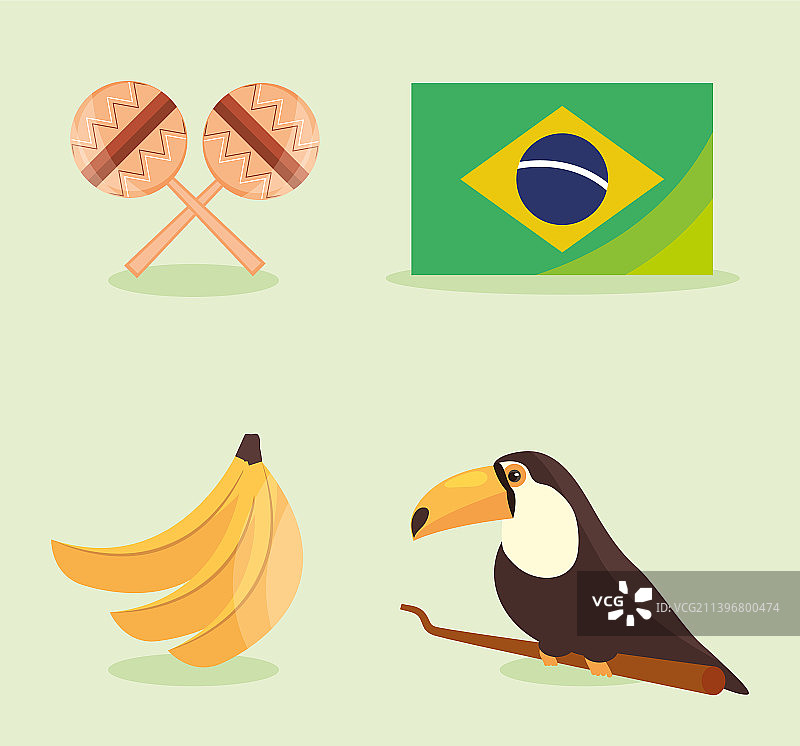 巴西文化图标图片素材
