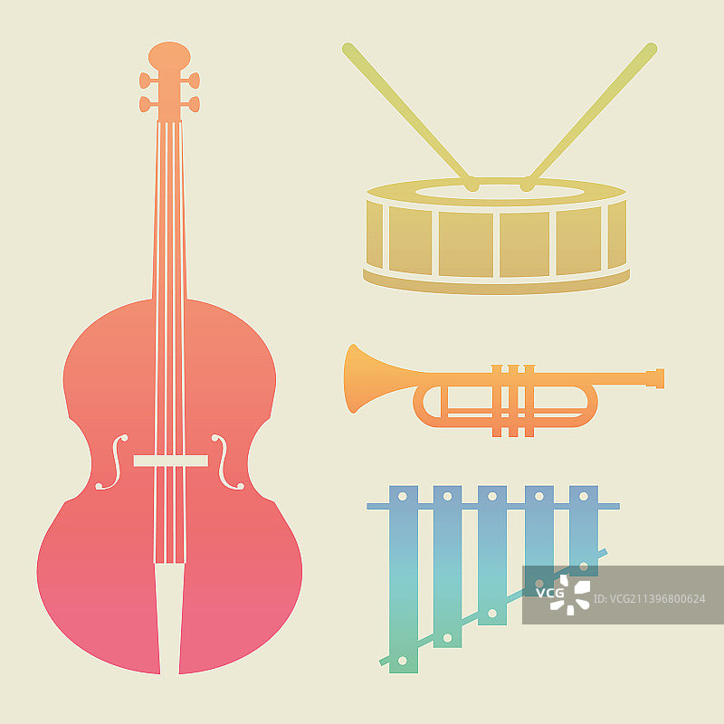 乐器图标集图片素材
