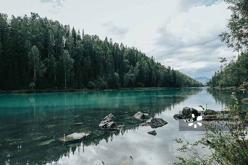 新疆喀纳斯-喀纳斯河图片素材