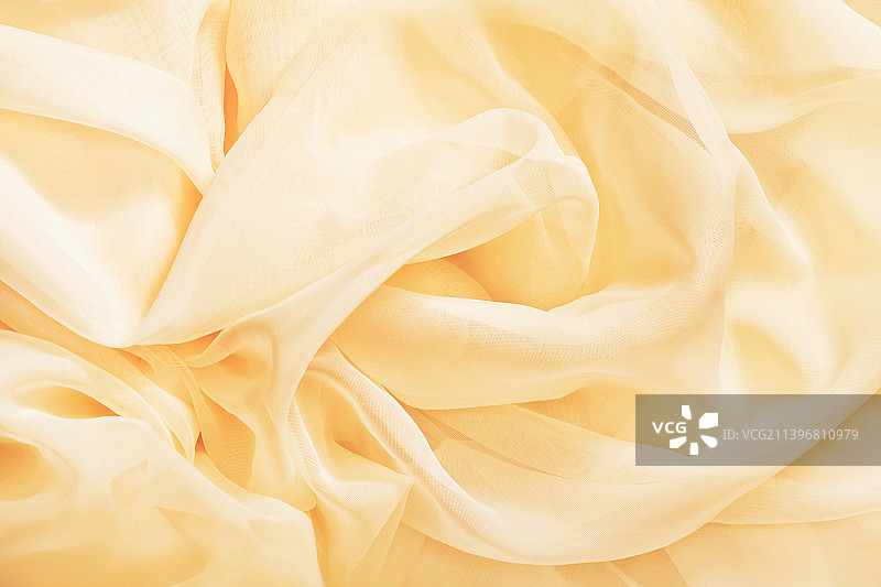 波浪形丝绸面料 - 柔和的背景和纹理概念图片素材