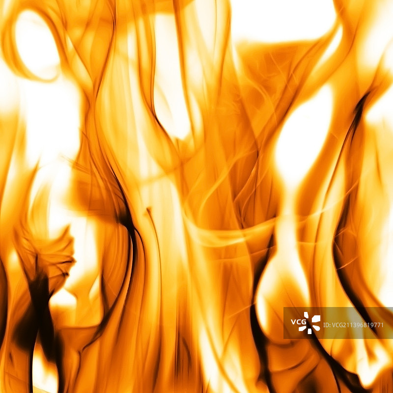 炽热的火焰 - 抽象背景和纹理概念图片素材