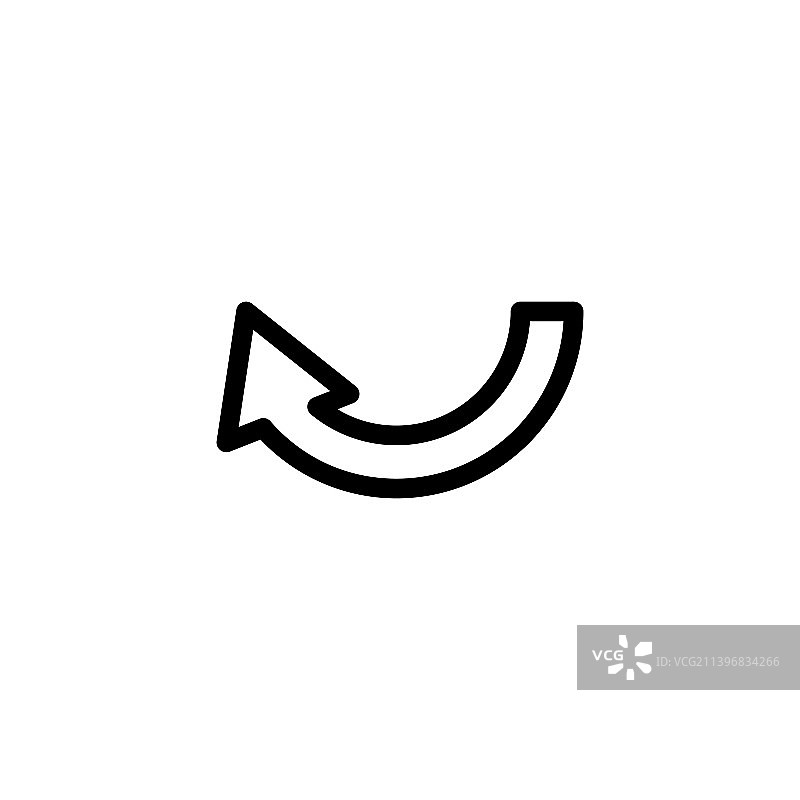 适用于“上一页”的左箭头半圆图标图片素材