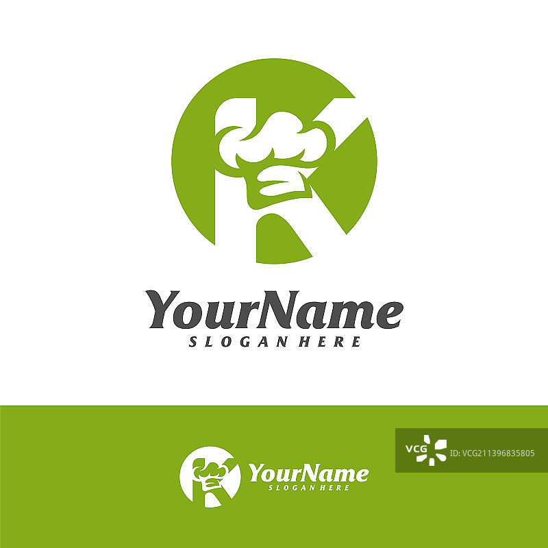 带字母K标志设计的厨师帽图片素材