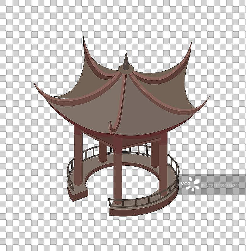 亭子插画图片素材