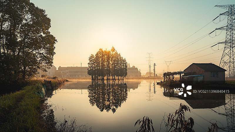 无锡斗山的早晨图片素材