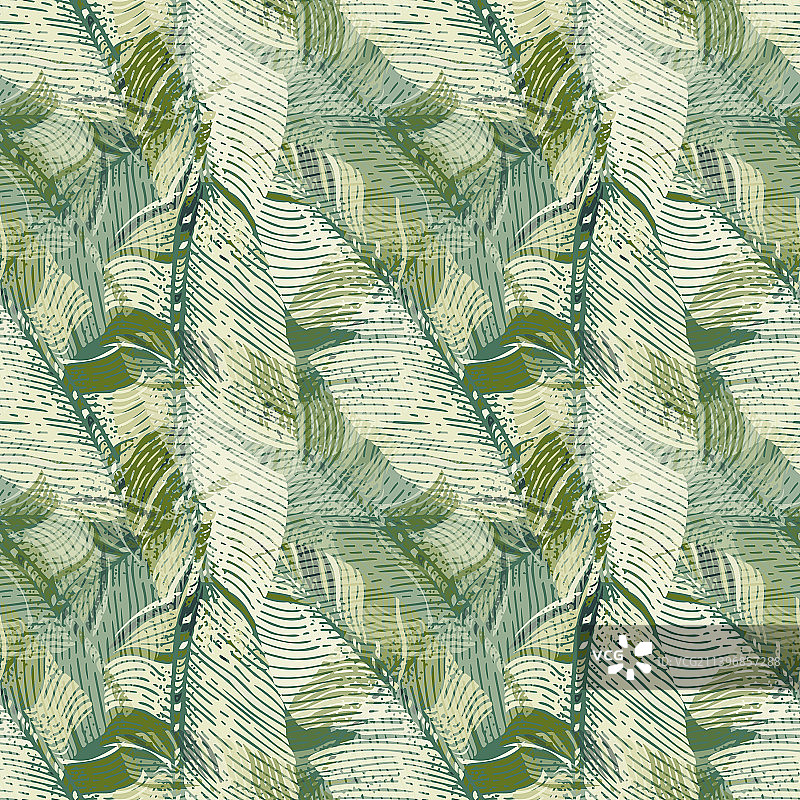 迷彩无缝图案抽象绿色军队图片素材