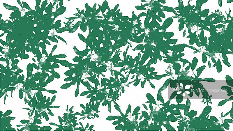 绿色水彩叶子背景图片素材