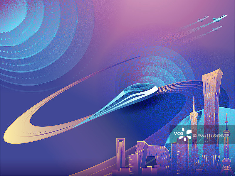 城市发展创意背景图图片素材