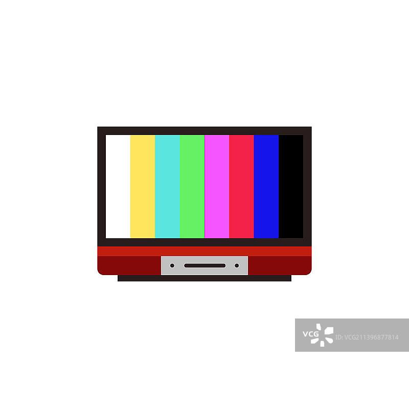 卡通彩色电视标志图片素材