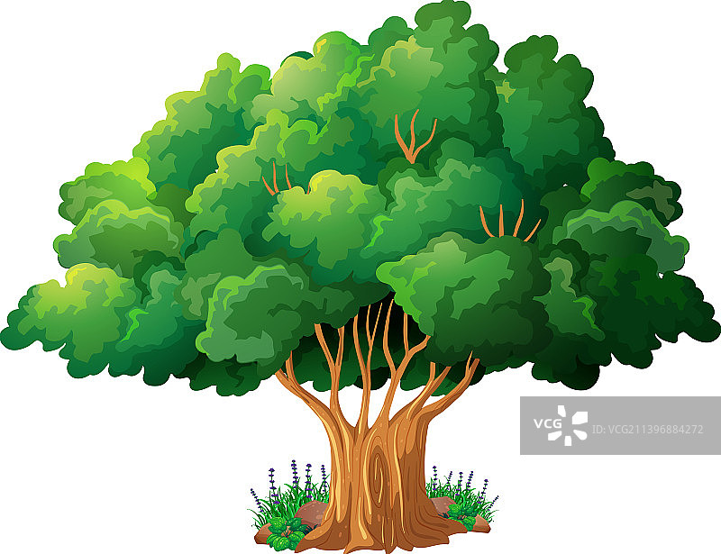 卡通大树图片素材