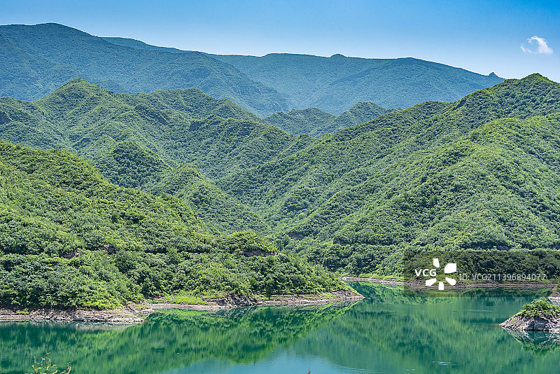 北京门头沟斋堂水库图片素材