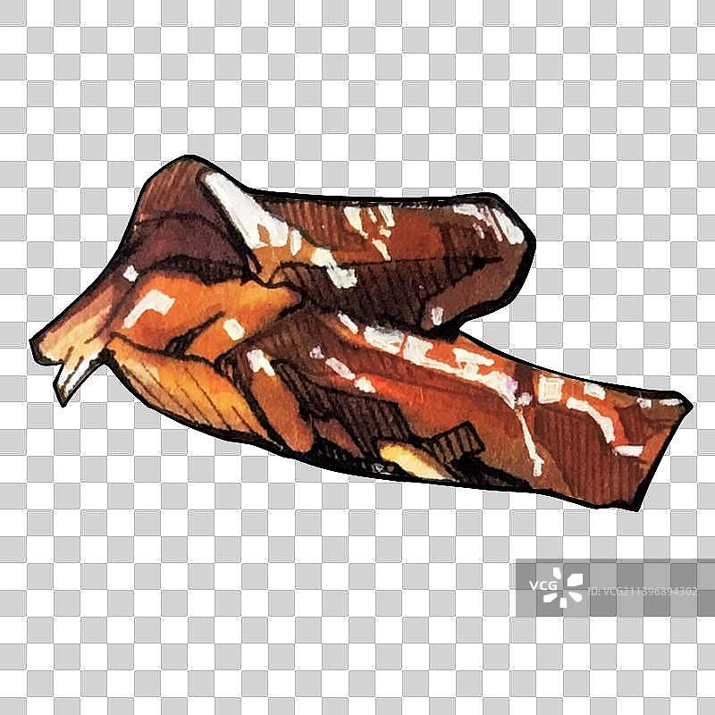 禽类料理 鸡鸭鹅肉 美味餐饮手绘菜单图片素材