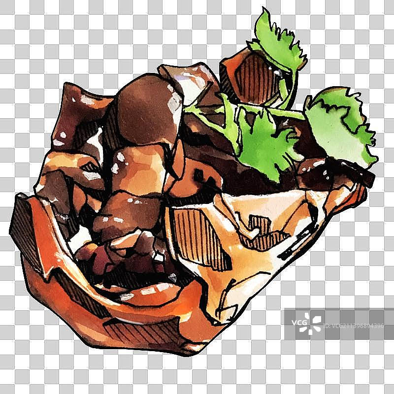 禽类料理 鸡鸭鹅肉 美味餐饮手绘菜单图片素材