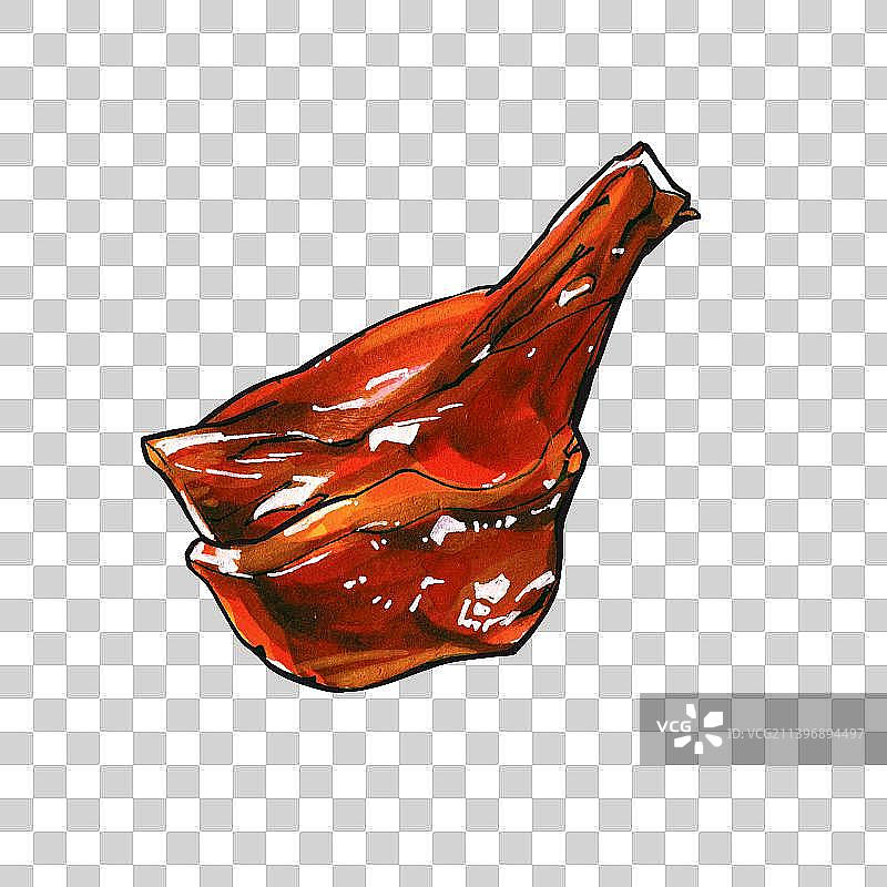 禽类料理 鸡鸭鹅肉 美味餐饮手绘菜单图片素材