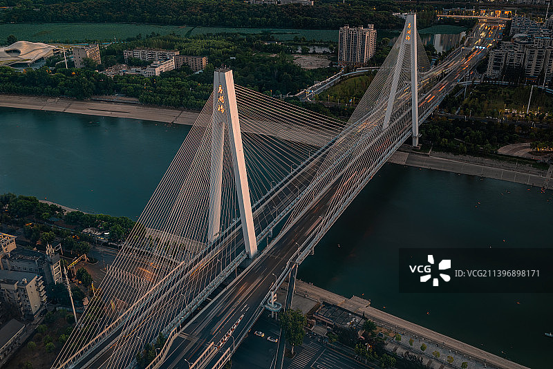 武汉月湖桥图片素材