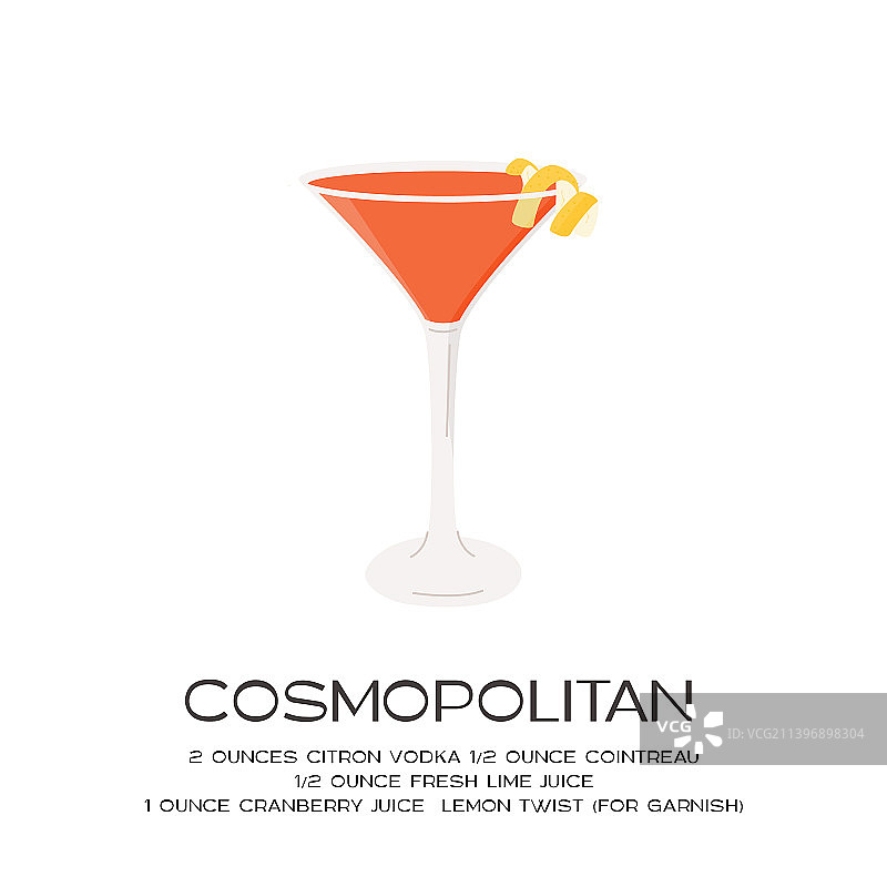 马提尼杯中的大都会鸡尾酒图片素材