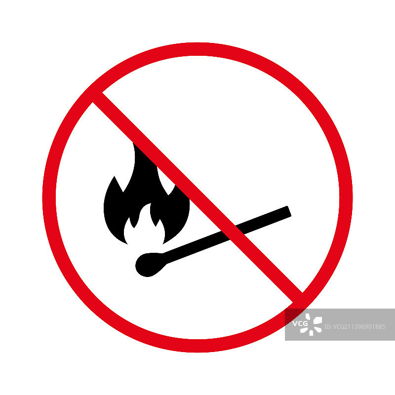 禁止玩火柴图片素材