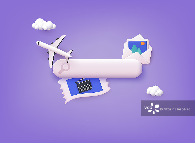 手机在线预订设计概念图片素材