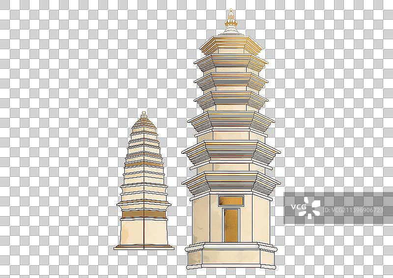 郑州古建筑免抠素材嵩山少林寺图片素材