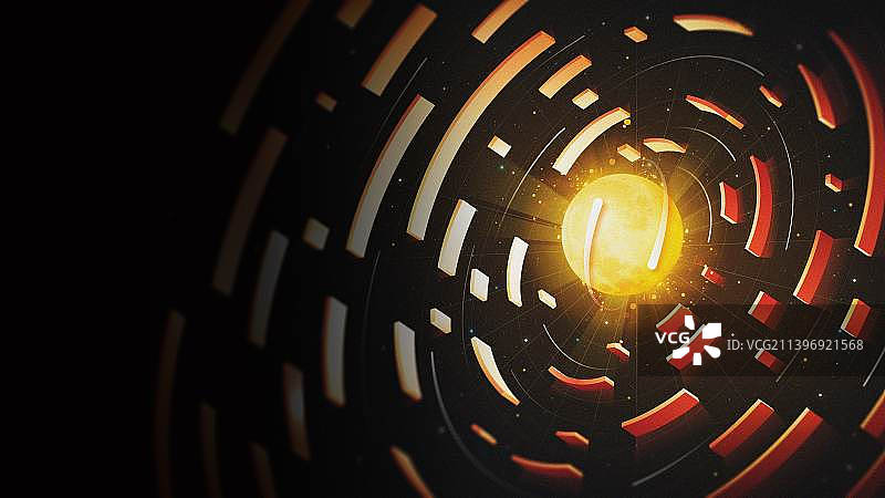 2022年黑红色科技感创意节日插画图片素材