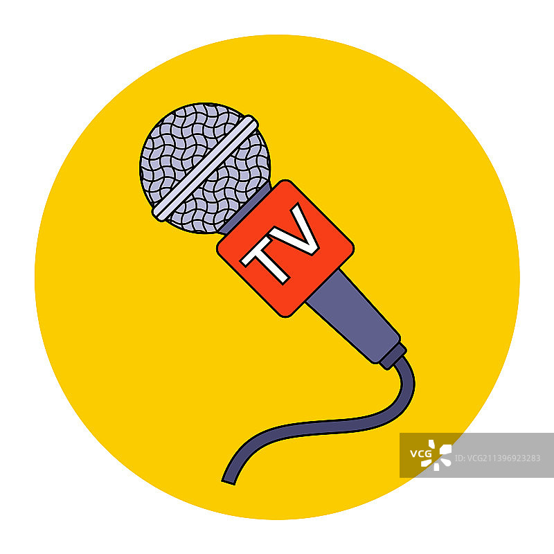 电视新闻麦克风图片素材