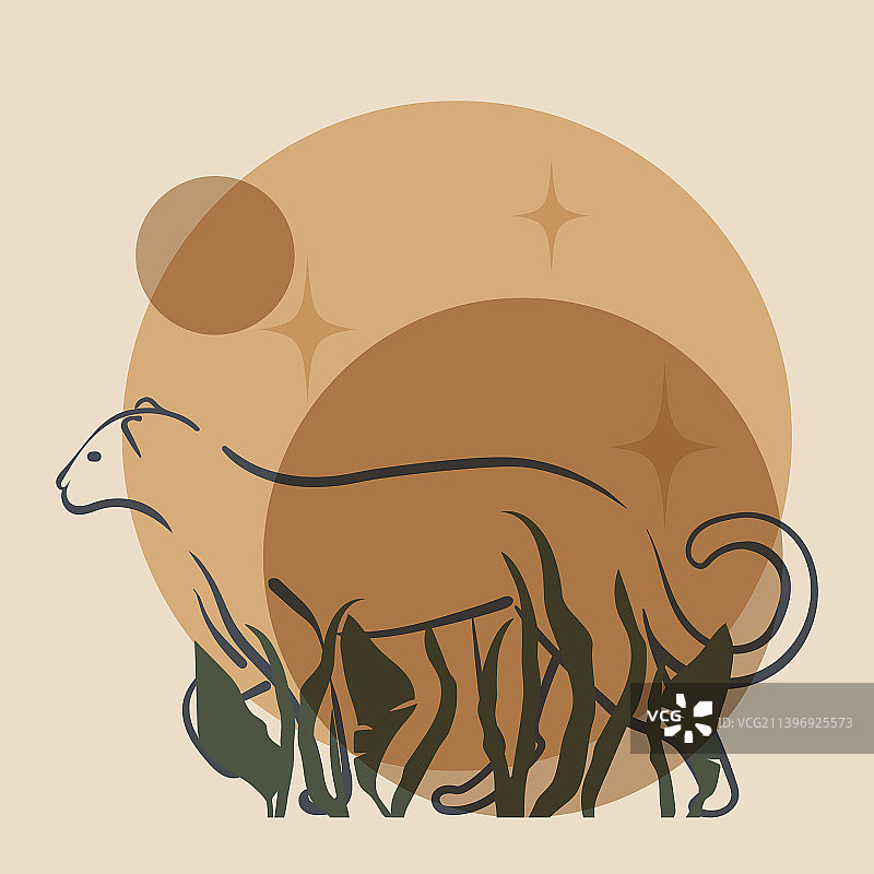 现代中世纪波西米亚风艺术设计图片素材