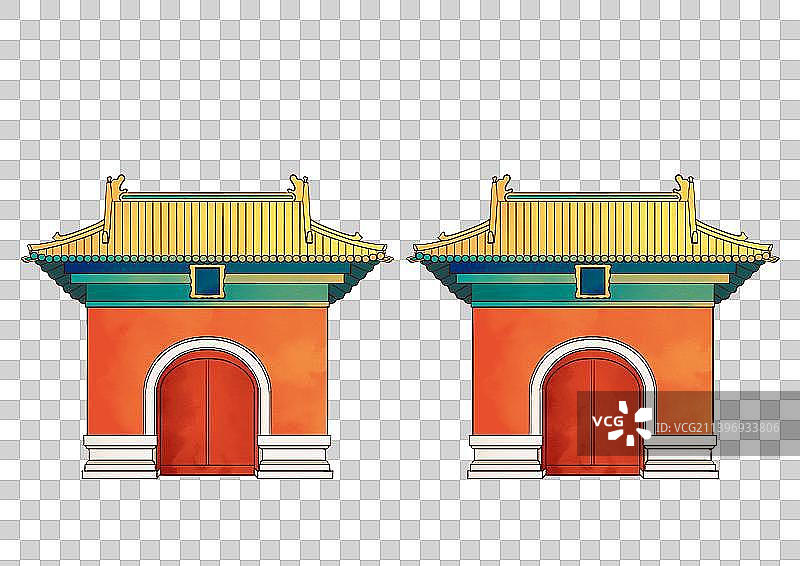 沈阳地标古建筑素材清永陵图片素材